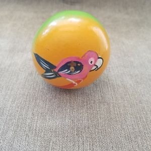 U15: Mexico souvenir handmade maraca,  colorful maraca, bird design maraca